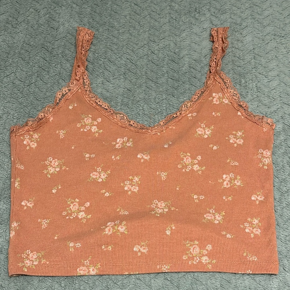 Forever21 Pink Floral Top